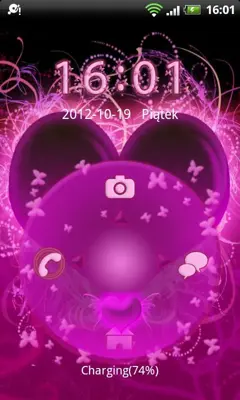 GO Locker Themes Hearts android App screenshot 0